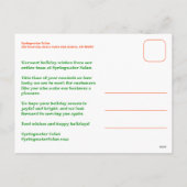 HOLLY JOLLY XMAS Christmas Custom Business シーズンポストカード (裏面)