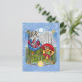 Holly King and Oak King Double Portrait mini print ポストカード (スタンド正面)