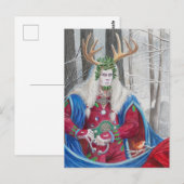 Holly King Portrait mini print ポストカード (正面/裏面)