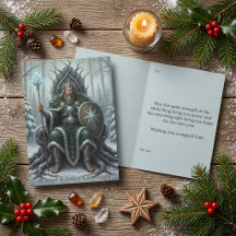 Holly King Winter Solstice Yule Pagan Greeting