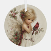 Holly-Kissed Enchantment ガラスオーナメント (裏面)