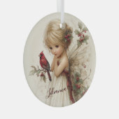 Holly-Kissed Enchantment ガラスオーナメント (正面右)