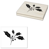 Holly Leaf Christmas Stamp – DIY Craft Rubber  ラバースタンプ (押印)