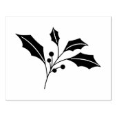Holly Leaf Christmas Stamp – DIY Craft Rubber  ラバースタンプ (インプリント)