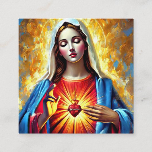 Holly Mary Maria Madonna Mariana Virgin Mary エンクロージャーカード (正面)