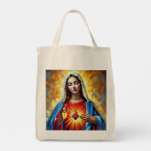 Holly Mary Maria Madonna Mariana Virgin Mary トートバッグ (裏面)