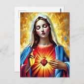 Holly Mary Maria Madonna Mariana Virgin Mary ポストカード (正面/裏面)