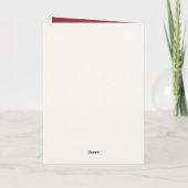 Holly & Mistletoe Fun Retro Christmas Photos シーズンカード (裏面)