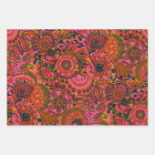 Holly Paisley Print Wrapping Paper ラッピングペーパーシート (正面3)