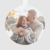 Holly Pine Together素朴マイルストーンフォト オーナメント (正面)