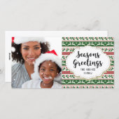 Holly Reindeer季節のごあいさつ写真カード シーズンカード (正面/裏面)