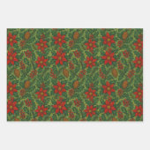 Holly & Santa Magic Wrap ラッピングペーパーシート (正面2)