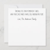 Holly-Topped Fairy on Ornament – Holiday Card (裏面)