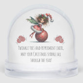Holly-Topped Fairy on Ornament Snow Globe (裏面)