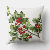 HollyBerries 002 クッション (裏面)
