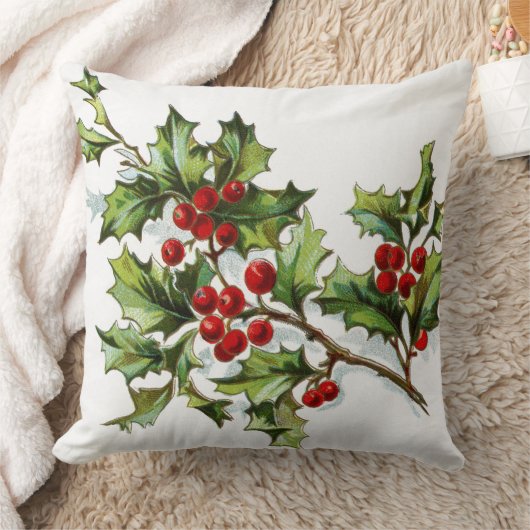HollyBerries 002 クッション (ブランケット)