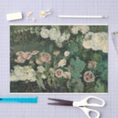 Hollyhockバラ花(by Maria Fortuny) 薄葉紙 (クラフト)