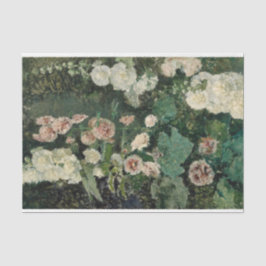 Hollyhockバラ花(by Maria Fortuny) 薄葉紙