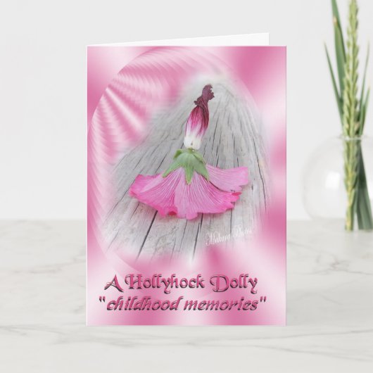"Hollyhock人形" カード (正面)