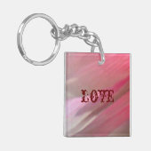 Hollyhock 10抽象芸術3ラブキーチェーン キーホルダー (正面左)