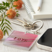 Hollyhock 10抽象芸術3ラブキーチェーン キーホルダー (正面右)