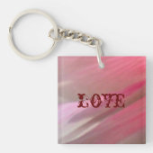 Hollyhock 10抽象芸術3ラブキーチェーン キーホルダー (正面)