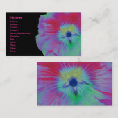 Hollyhock Flower Customizable名刺 名刺 (正面/裏面)