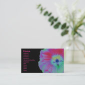Hollyhock Flower Customizable名刺 名刺 (スタンド正面)