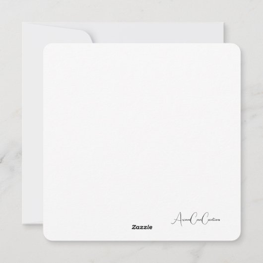 Hollyhock Flower Customizable Card シーズンカード (裏面)