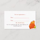 Hollyhocksヘアデザイナースタイリストアポイントメントカード 予約カード (裏面)