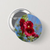 Hollyhocksボタン 缶バッジ (正面&裏面)