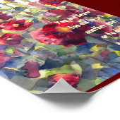 Hollyhocksポスター/プリント ポスター (角)