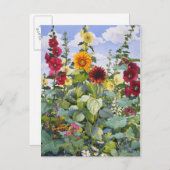 Hollyhocks and Sunflowers 2005 ポストカード (正面/裏面)