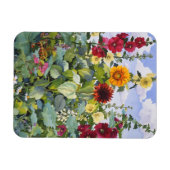 Hollyhocks and Sunflowers 2005 マグネット (横)