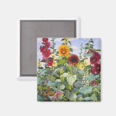 Hollyhocks and Sunflowers 2005 マグネット (正面/裏面)