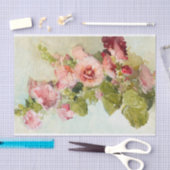 Hollyhocks by Franz Bischoff 薄葉紙 (クラフト)