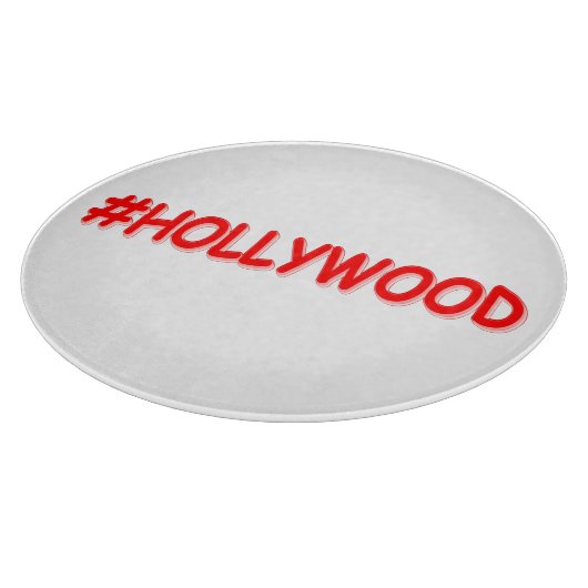 「#HOLLYWOOD」かわいいデザイン。買今 カッティングボード (角)
