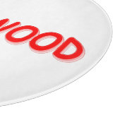 「#HOLLYWOOD」かわいいデザイン。買今 カッティングボード (角)