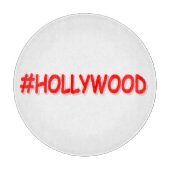 「#HOLLYWOOD」かわいいデザイン。買今 カッティングボード (正面)