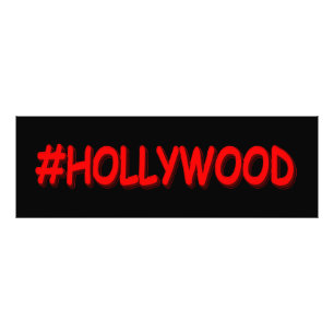 「#HOLLYWOOD」かわいいデザイン。買今 フォトプリント