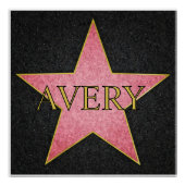 Hollywood actors gold star ポスター (正面)