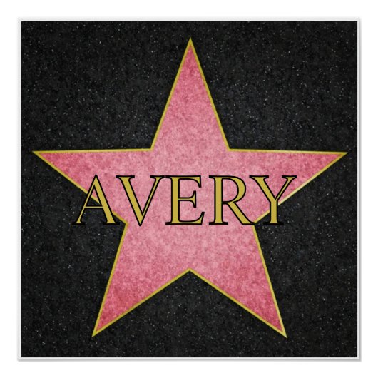 Hollywood actors gold star ポスター (正面)