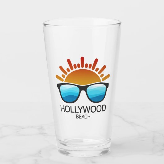 Hollywood Beach Florida Sunglasses タンブラーグラス (正面)