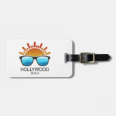 Hollywood Beach Florida Sunglasses ラゲッジタグ (正面横)