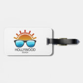 Hollywood Beach Florida Sunglasses ラゲッジタグ (裏面横)