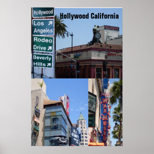 HOLLYWOOD, CALIFORNIAポスター ポスター