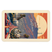 Hollywood California マグネット (横)