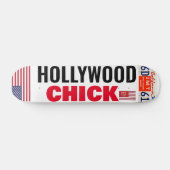 HOLLYWOOD CHICK USA 7 3/4"スケートボードデッキ スケートボード (横)