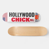 HOLLYWOOD CHICK USA 7 3/4"スケートボードデッキ スケートボード (横)