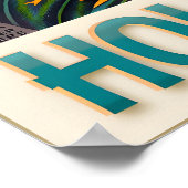 Hollywood Florida Broward County Travel Poster ポスター (角)